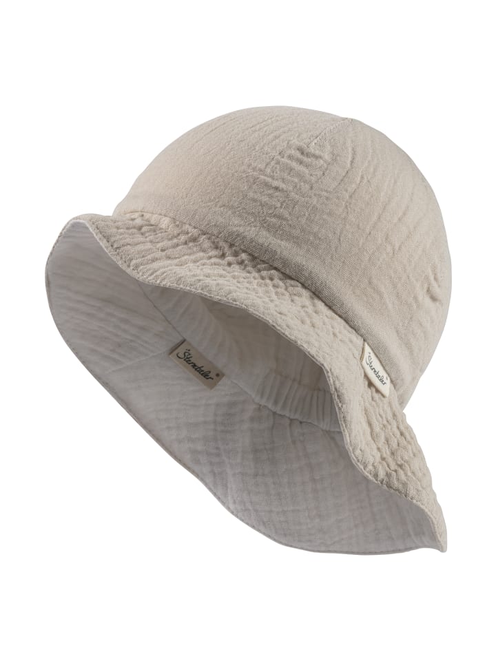 Wende-Sonnenhut uni in beige