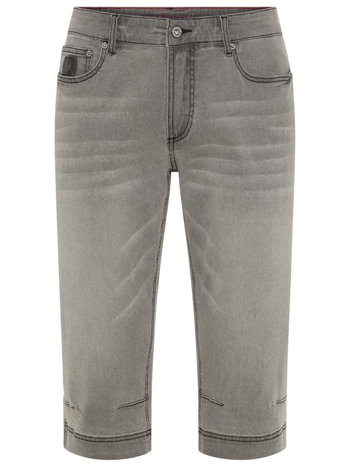 Jeansbermudas in grau