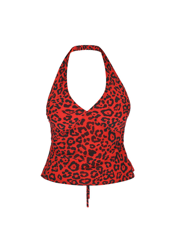 Women Top in red black