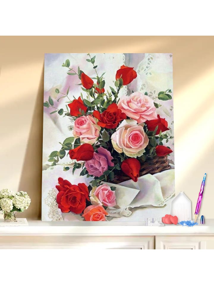 Diamond Painting-"Rosengesteck"