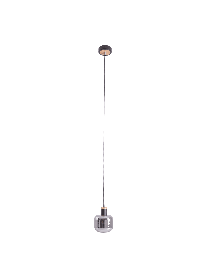 Pendelleuchte "FUMOSO" in schwarz - (L)13 cm x (B)13 cm x (H)120 cm