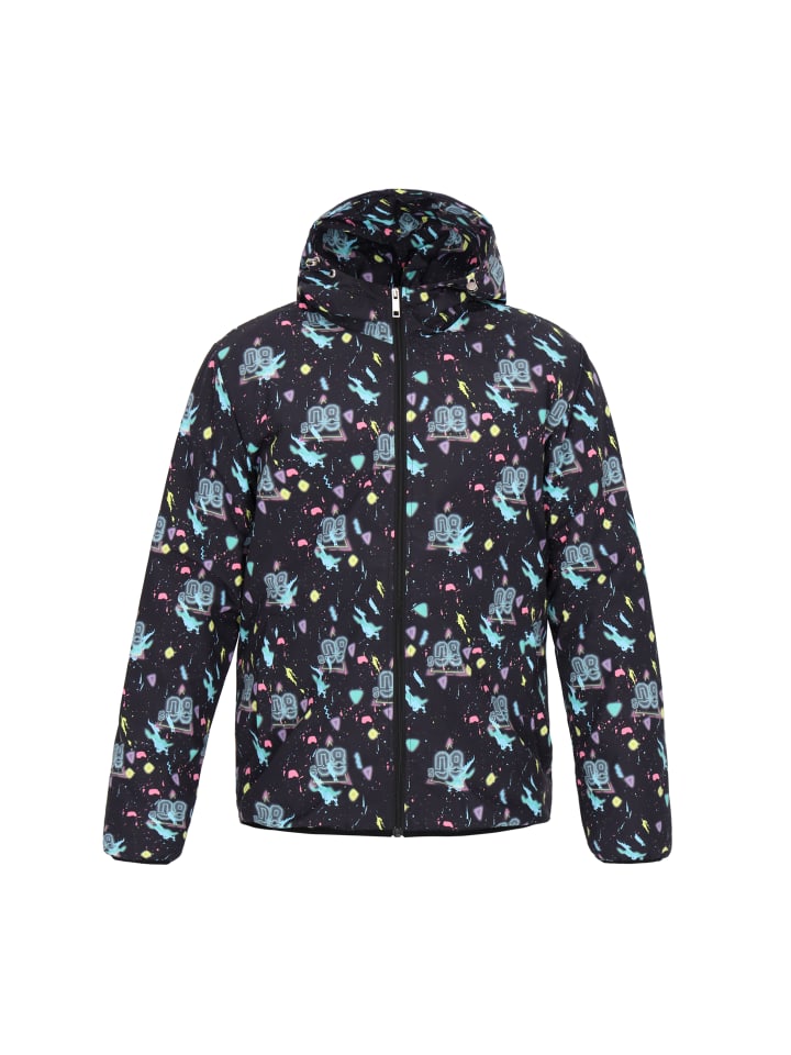 Men Jacket in black multicolor