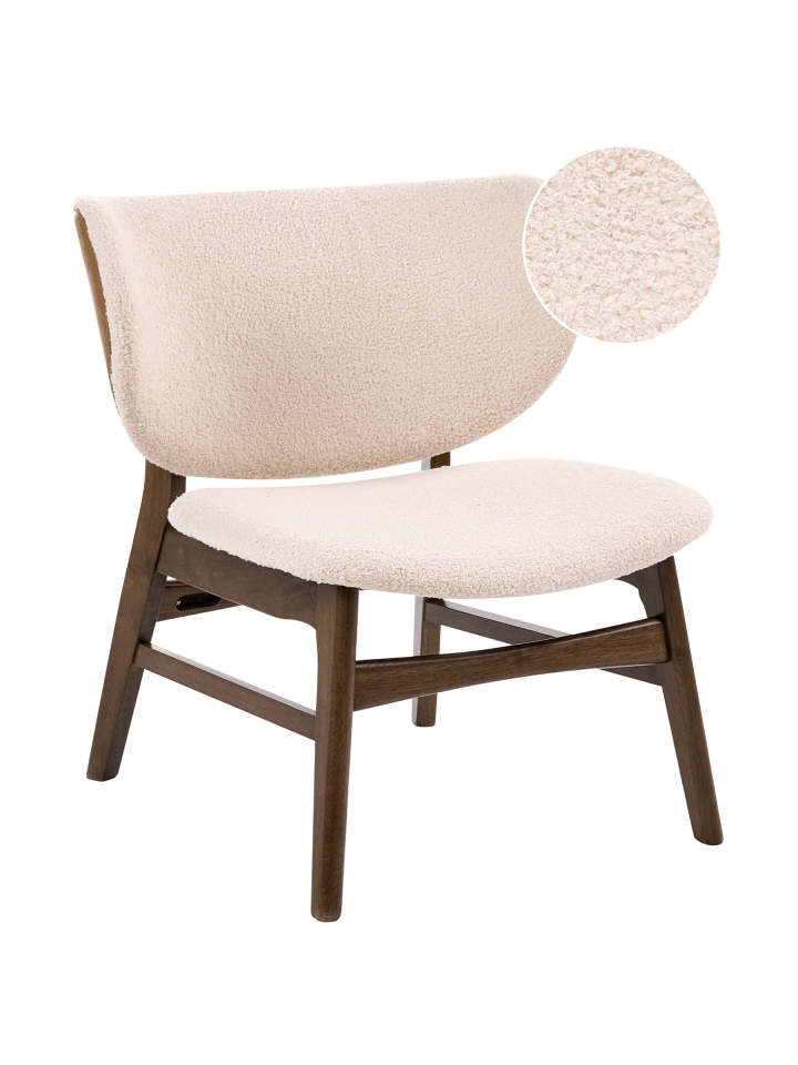 Sessel DAY in Beige/Braun - (W) 62 x (H) 70 x (L) 69 cm