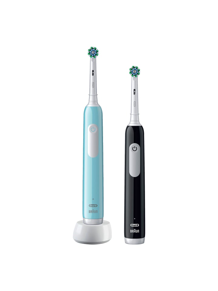 Oral-B Pro 1 Elektrische Zahnbürsten in Schwarz