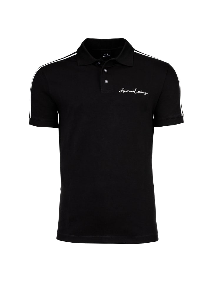 Poloshirt in Schwarz