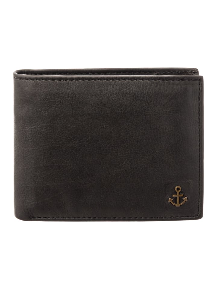 SL.14530 wallet style Kairos Geldbörse Leder Querformat in ash