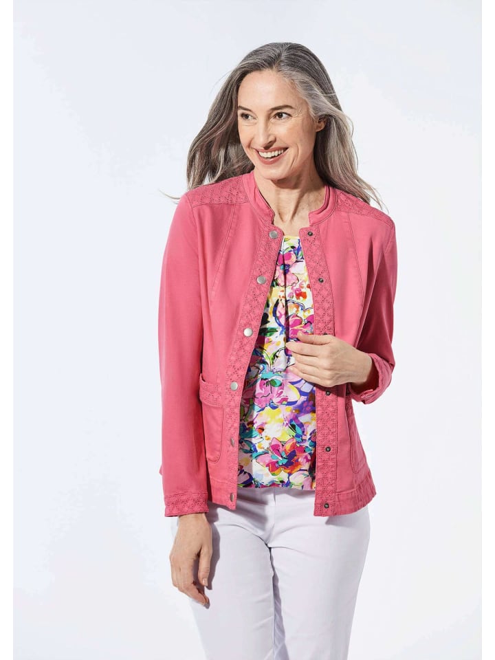 Jeansjacke in pink