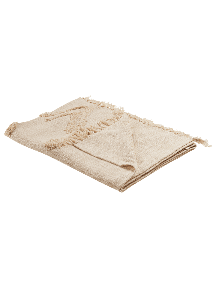 Kuscheldecke FATEHPUR in Beige - (W) 130 x (H) 1 x (L) 180 cm