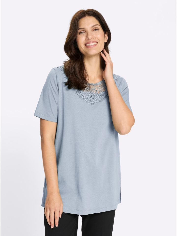 Longshirt in hellblau