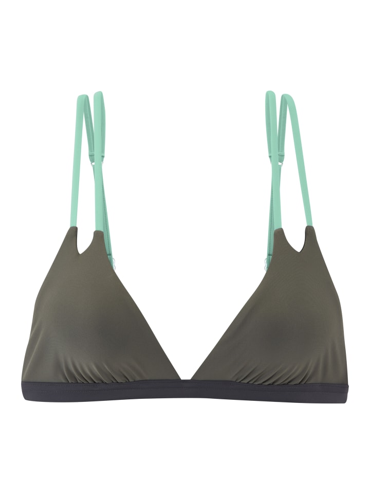 Triangel-Bikini-Top in khaki
