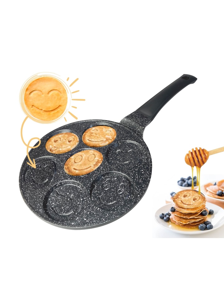 Smiley Pfannkuchen Pfanne Ø26cm in Schwarz