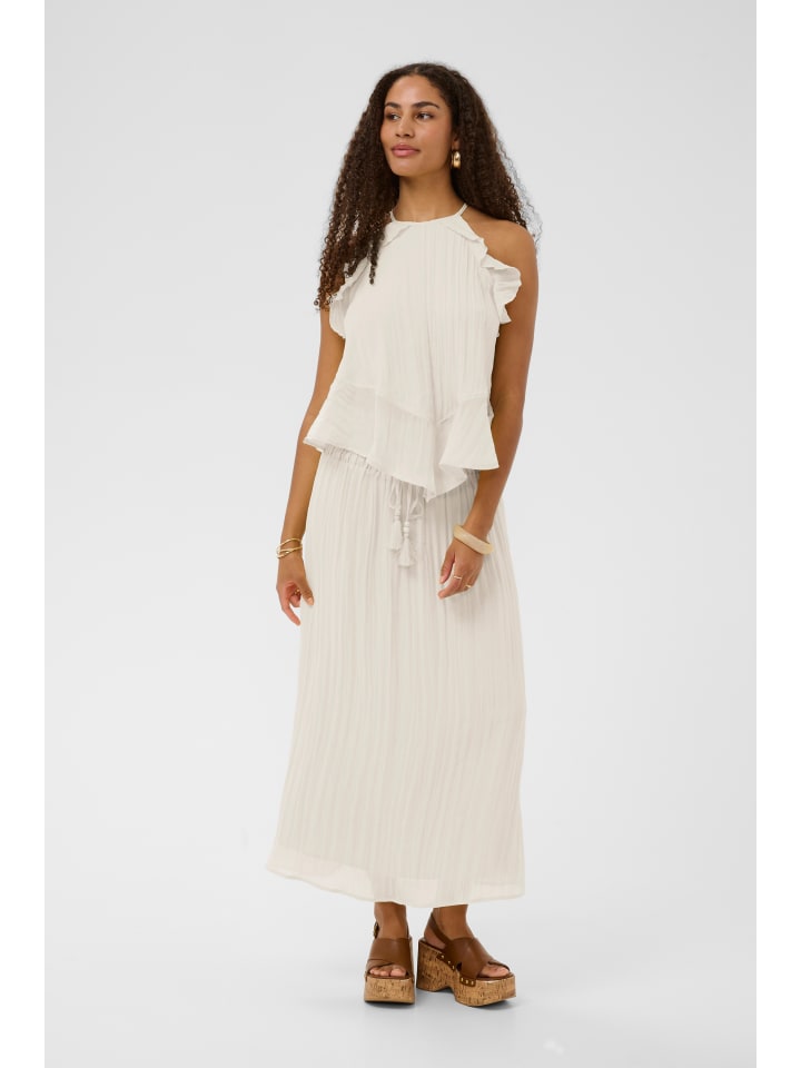 Ärmellose Bluse CRIsabelle Peplum fit in Snow White