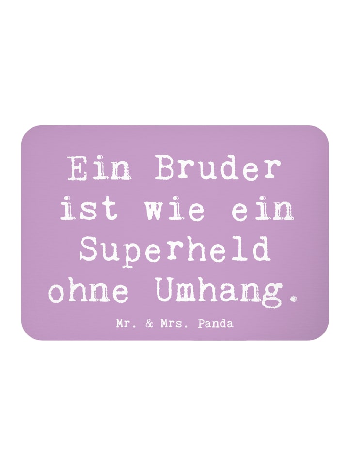 Magnet Spruch Bruder Superheld mit Spruch in Lavendeltraum
