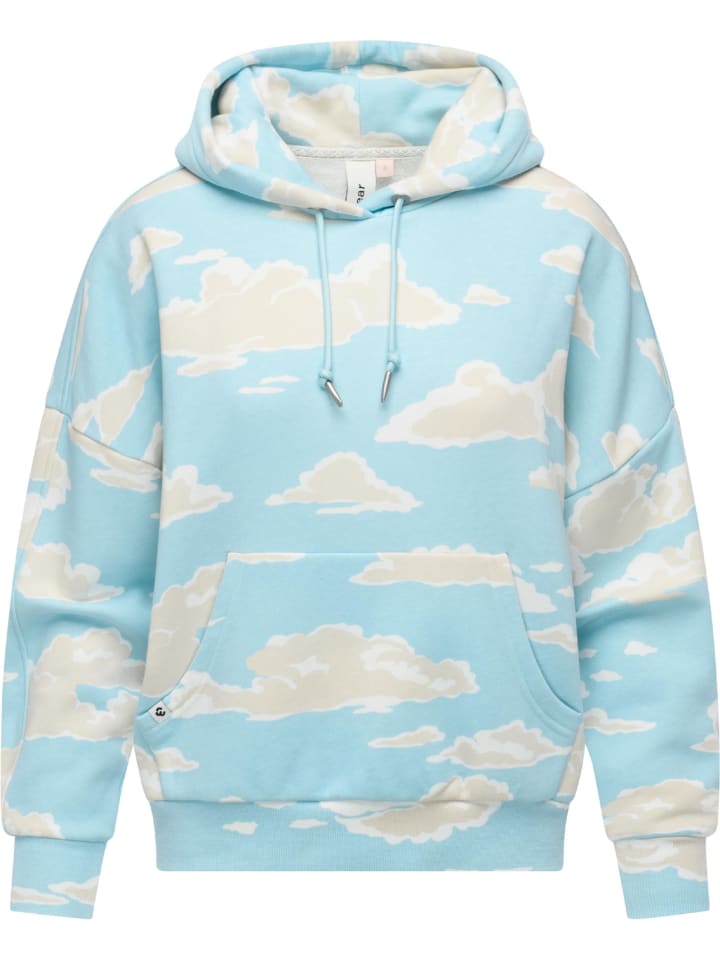Kapuzenpullover Pirita Print in Cloud