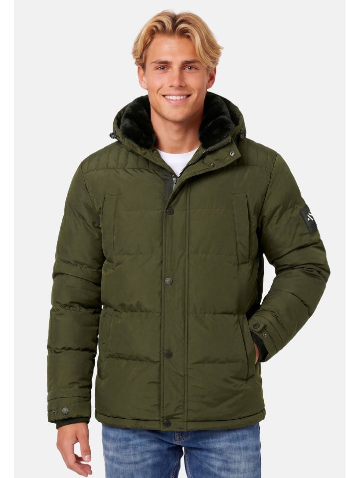 A. Salvarini Herren Winterjacke AS326 in Dark Olive