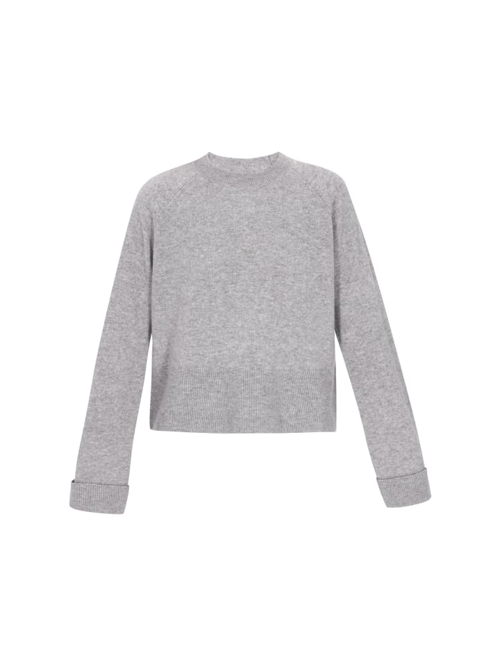 Women Sweater in light grey melange
