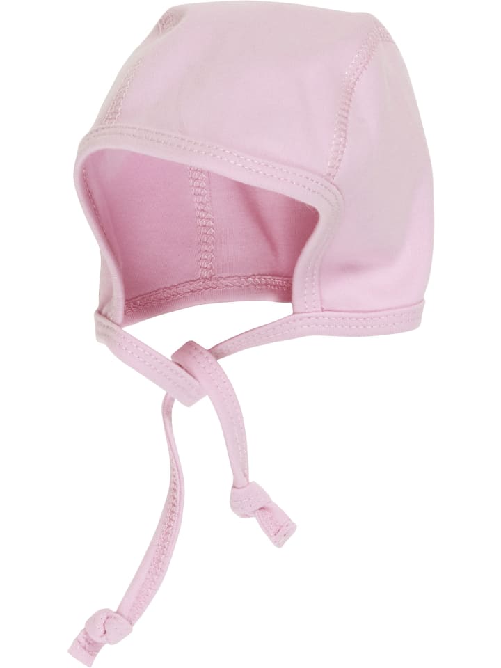 Erstlingsmütze Interlock in Rosa