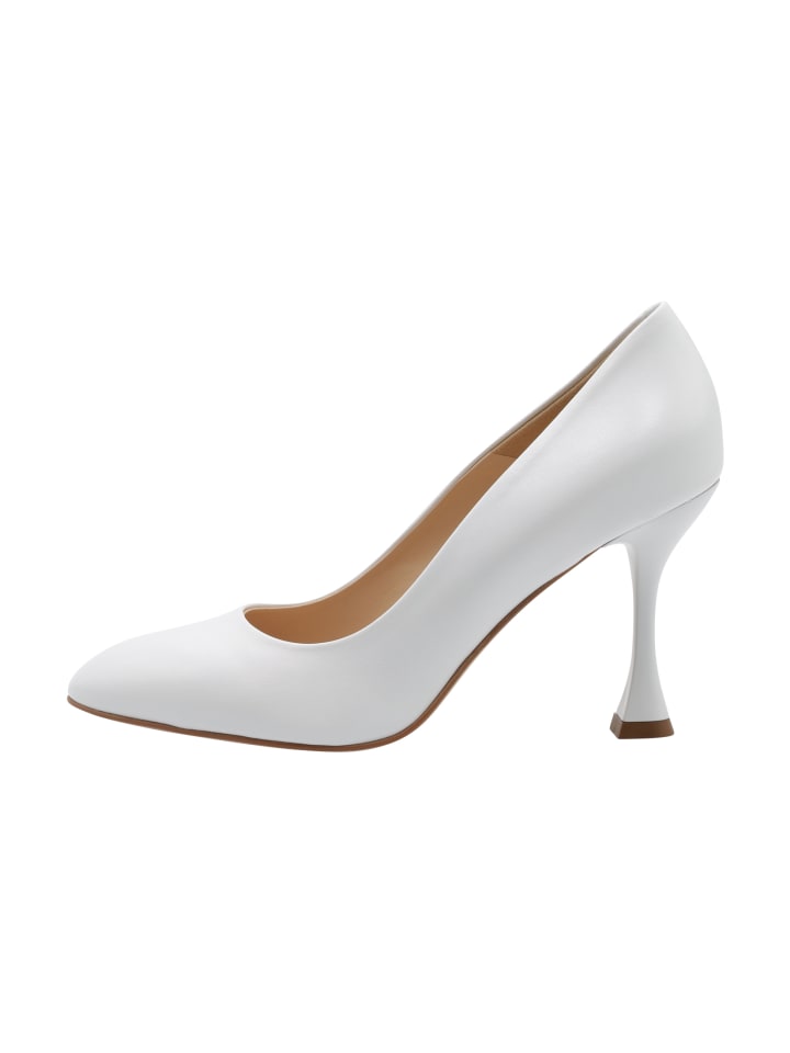 Damen Leder Pumps in Creme