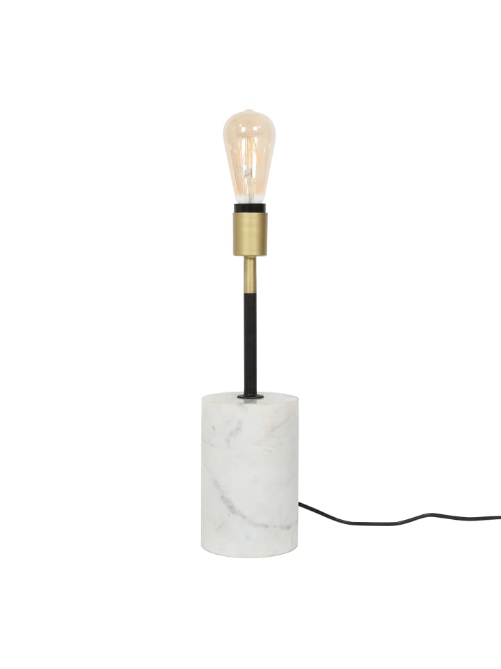 Stehlampe Caramia 287 in weiß - messing - schwarz