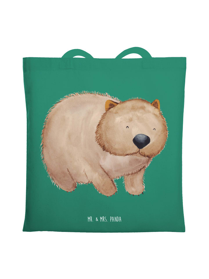 Shopping Tasche Wombat ohne Spruch in Mint