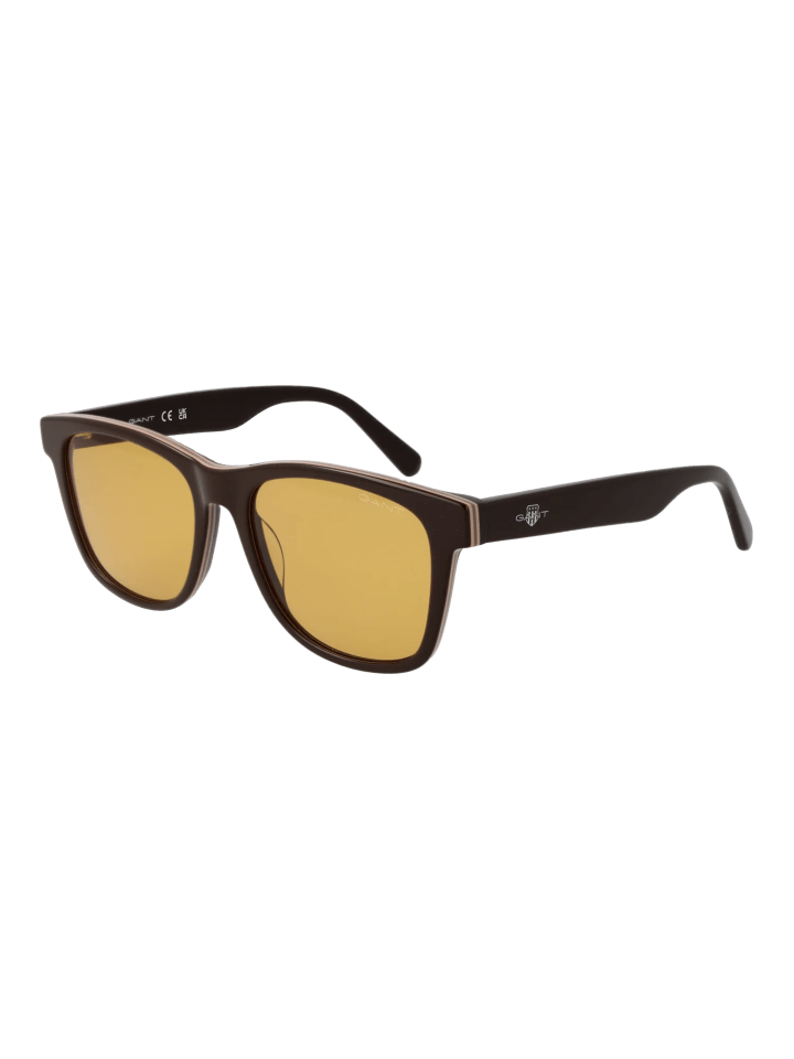 Herren Sonnenbrillen Quadrat Braun