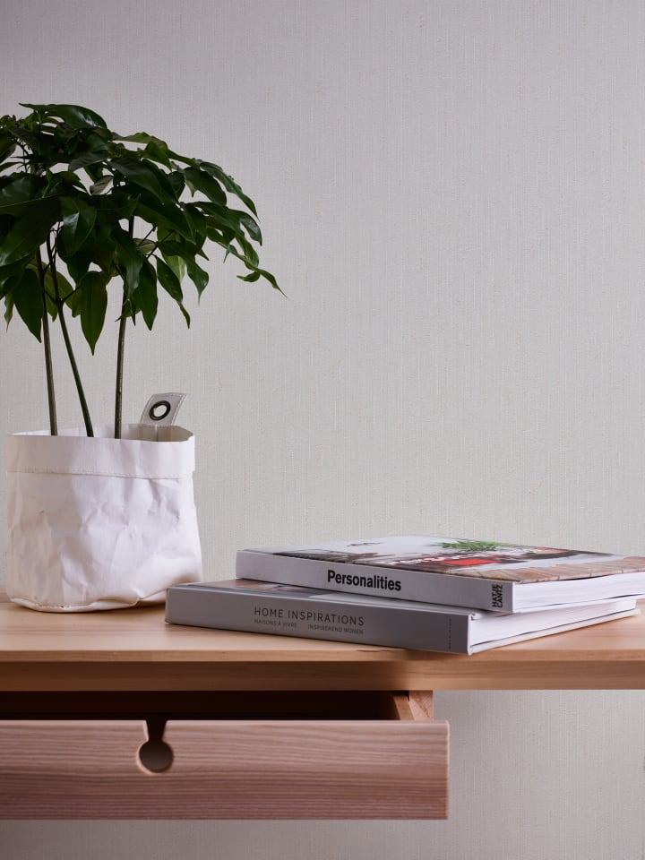 Tapete Linen Harmony in Grau-Taupe
