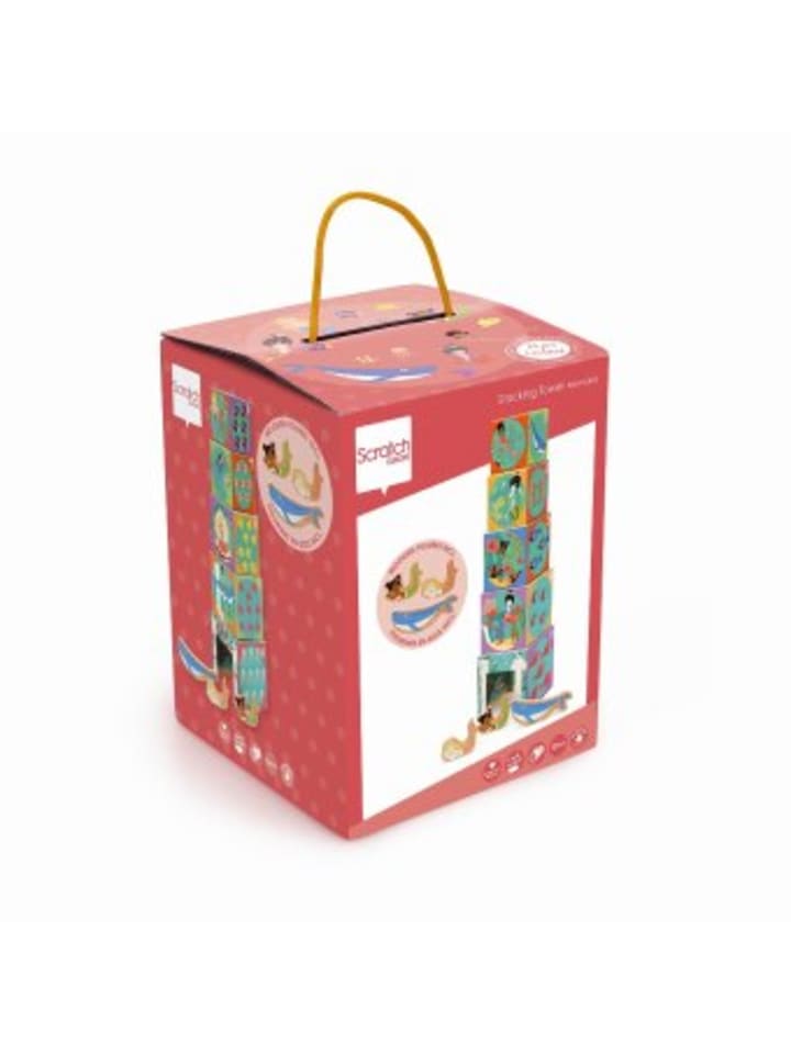 Spielzeug - SCRATCH - Stapelspiel Pyramide Ozean