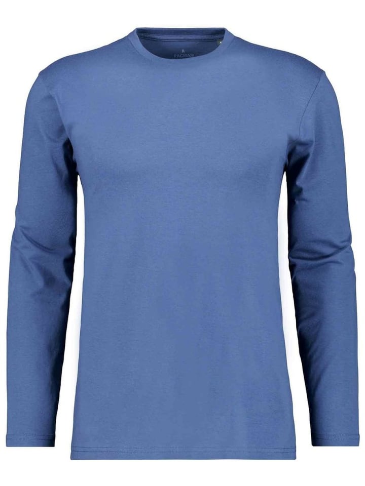 Langarm-T-Shirt in blau