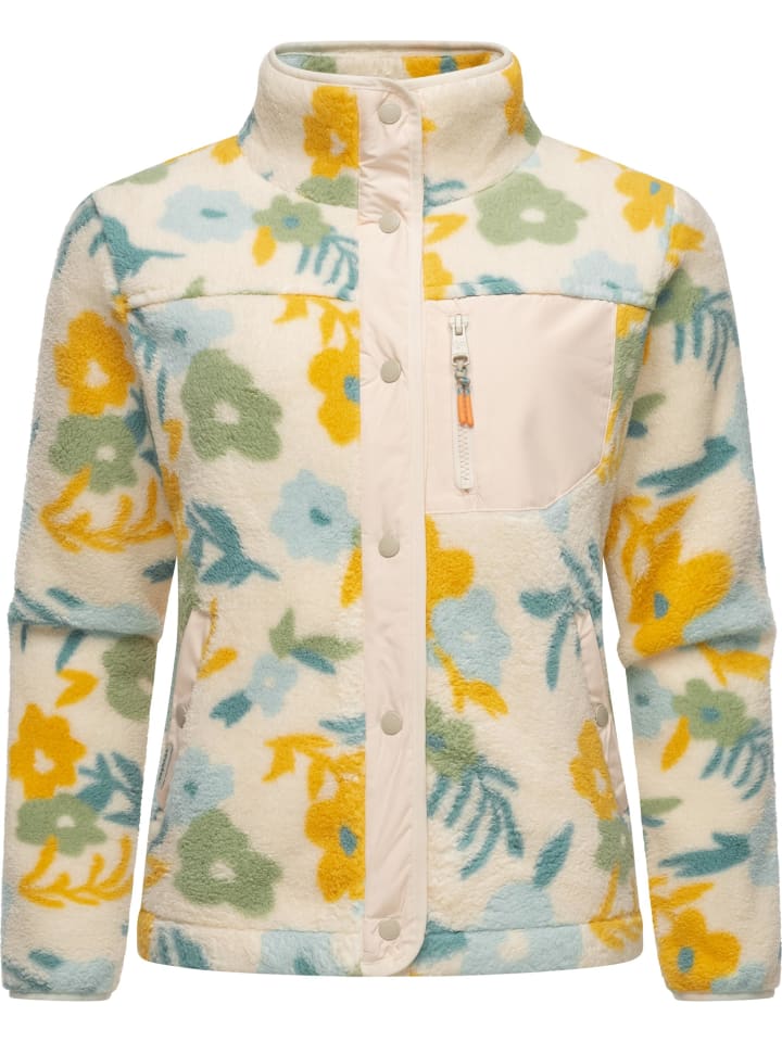 Plüschjacke Appopis Print in Beige