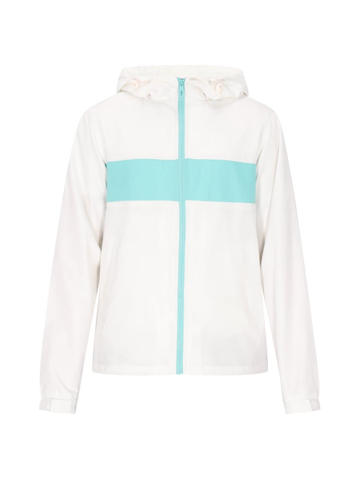 Herren Jacke in Weiss Türkis