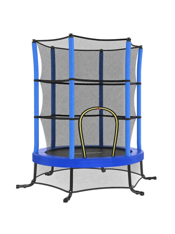 Kindertrampolin Saul in Blau - (H)189 x (D)174 cm