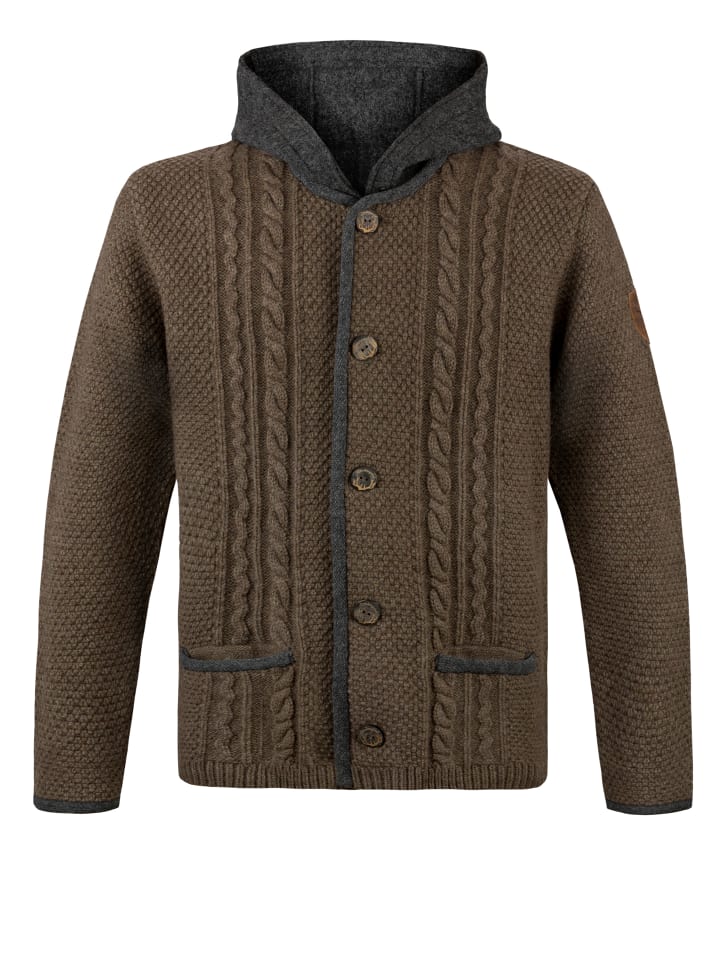 Trachtenstrickjacke "Milan" in tobacco
