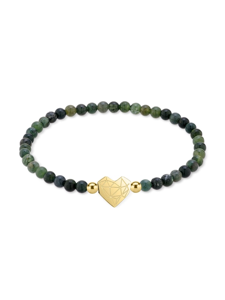Armband Broken Heart Beads in grün