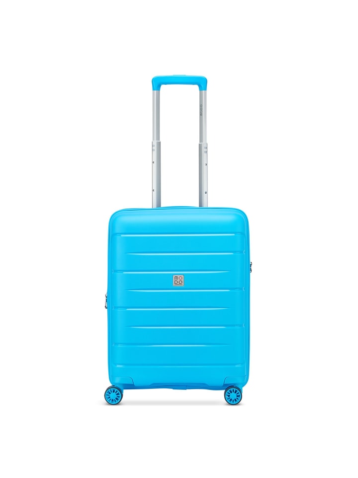 Starlight 3.0 4 Rollen Kabinentrolley 55 cm mit Dehnfalte light blue