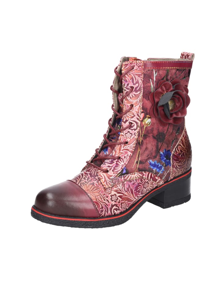Schnürschuh in rot