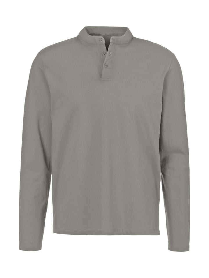 Henleyshirt in grau