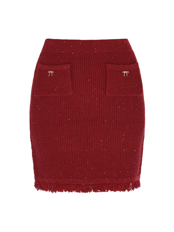 Women Skirt in burgundy
