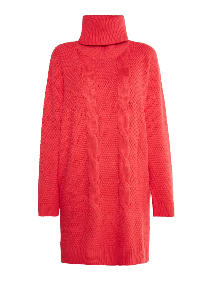 Damen Strickkleid in Rot