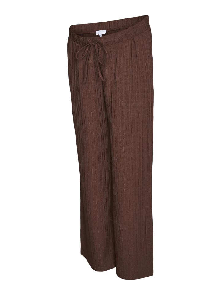 Hose mit weitem Beinschnitt in Brunette 1