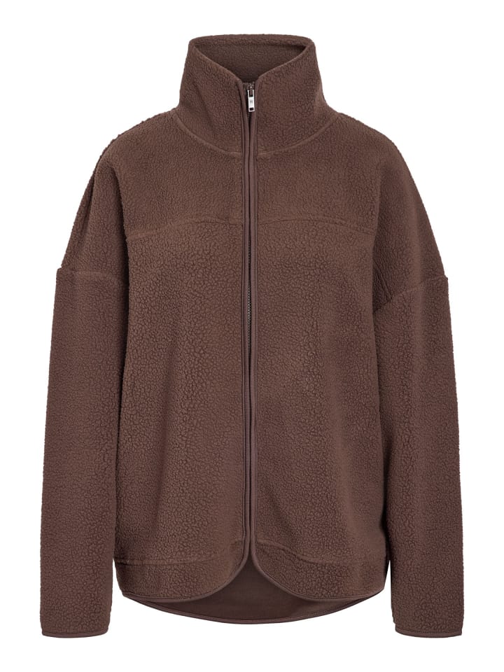 Fleecejacke in Chocolate Brown1