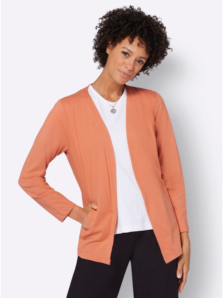 Shirtjacke in papaya