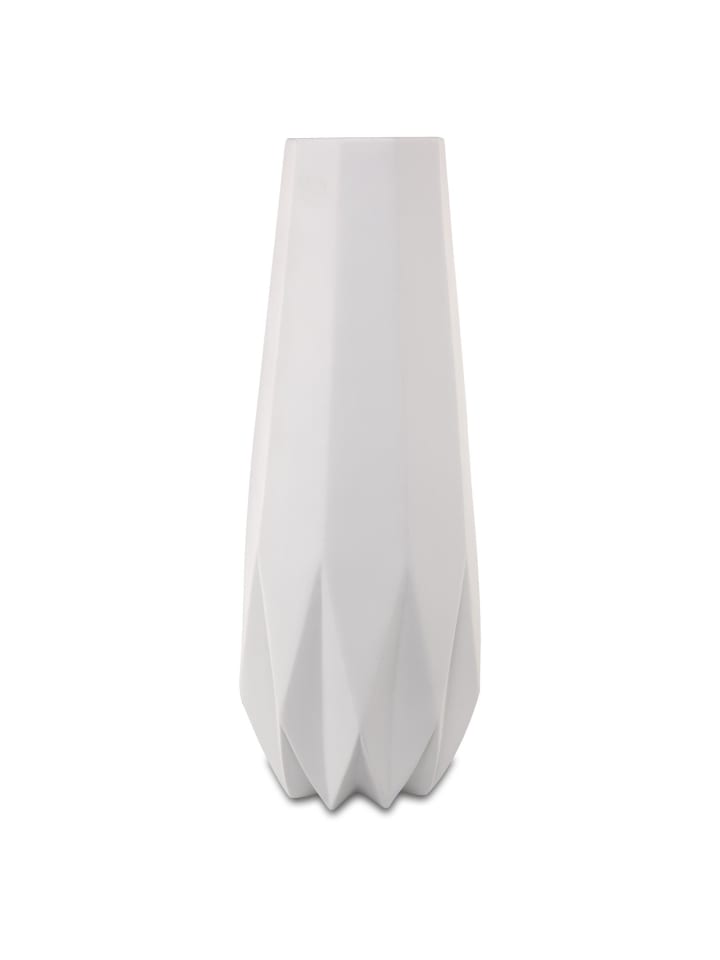 Vase Polygono Star in Weiß 41 cm
