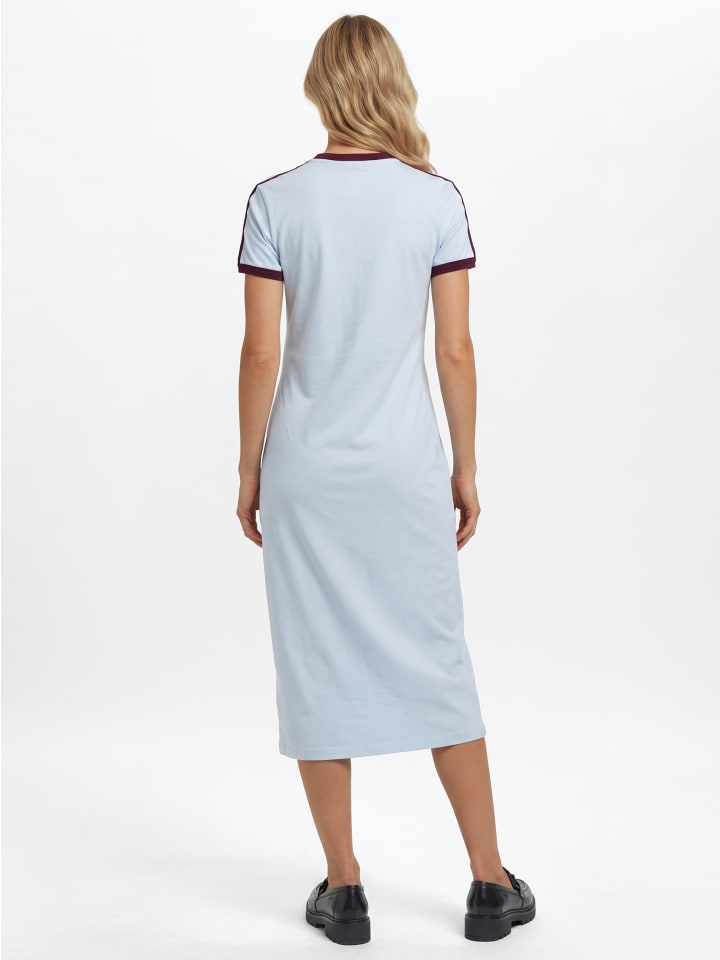Kleid in hellblau bordeaux - 0001