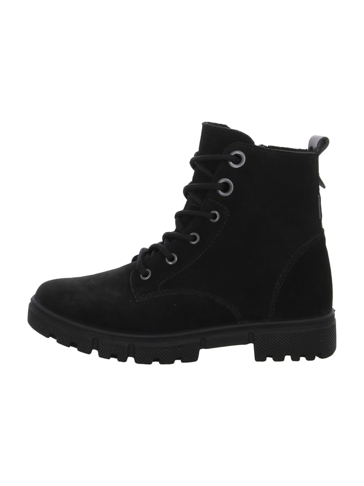 Schnürstiefel in Schwarz
