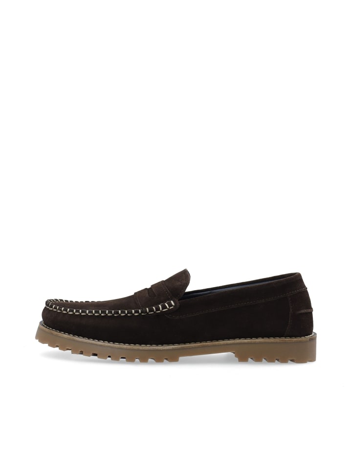 Halbschuhe aus Wildleder in DarkBrown1