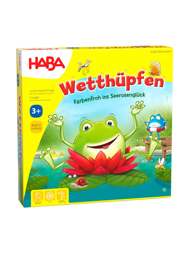 Spiel Gesellschaftsspiel Wetthüpfen in mehrfarbig