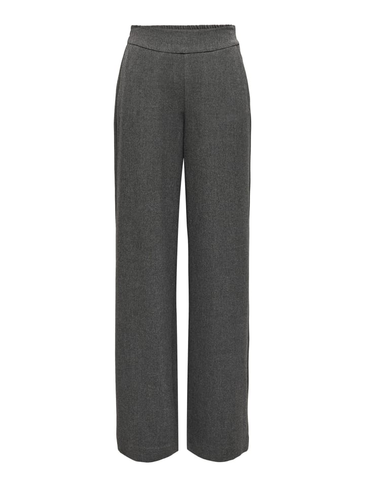 Hose mit weitem Beinschnitt in Medium Grey Melange