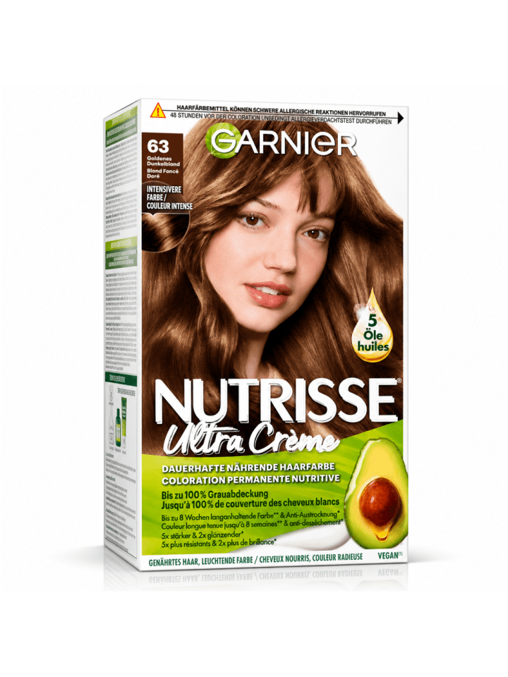 Nutrisse Ultra Creme Permanente Haarfarbe - 63 Blond Foncé Doré
