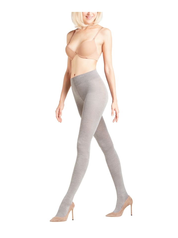 Strumpfhose Softmerino in Light grey mel