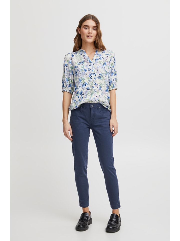 Casual Hose FRFOTWILL Tight fit in Navy Blazer